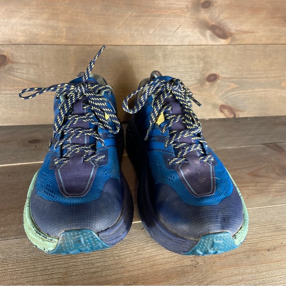 hoka one speedgoat 3 womens size 9.5 shoes blue athletic trail hiking sneakers - Picture 5 of 9